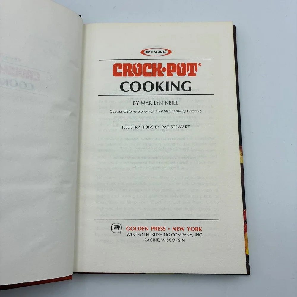 Vintage 1975 Rival Crock-Pot Cooking HC Cookbook Marilyn Neill 300 Recipes